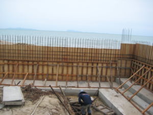 concrete wall koh samui, cement fence
