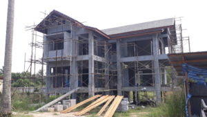 lastest innovation house construction in fisherman village koh samui