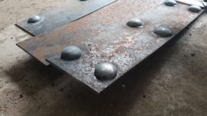2 inch rivet top of 7mm iron sheet
